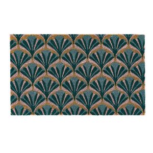 Art Deco Shell Pattern Coir Outdoor Doormat