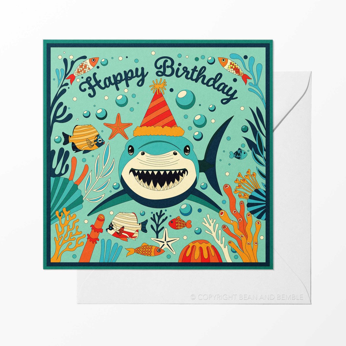 Shark Birthday Card