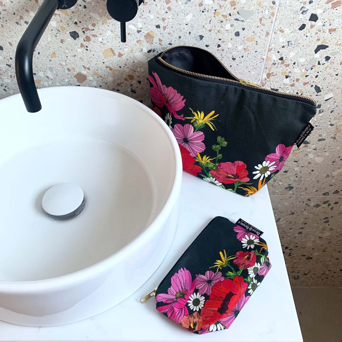 Summer Poppies Set of 2 Cosmetic Bags - Image 5