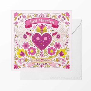 Love Birds Wedding Card