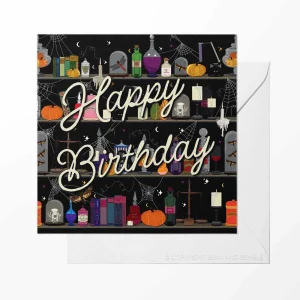 Witches Apothecary Potions Birthday Card